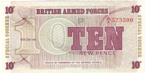 British Armed Forces special voucher; 10 new pence; 1972; 6th series

Thanks De Orc! Banknote