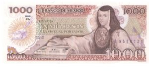 1985 EL BANCO DE MEXICO 1000 *UN MIL* PESOS

P85 Banknote