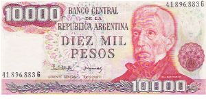 10,000 PESOS

41.896.883 G

P # 306 B Banknote