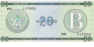 20 PESOS

DD  117604

P # FX 9 Banknote