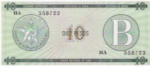 10 PESOS 

HA  558723

P # FX 8 Banknote