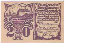 20 HELLER Banknote