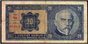 *CZECHOSLOVAKIA* 
__

20 Korun
Pk# 21  Banknote