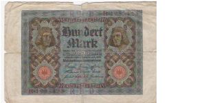 100 MARK

B-1953423

1.11.1920

P # 69 A Banknote
