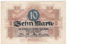 10 MARK

No  024141

12.11.1918 Banknote