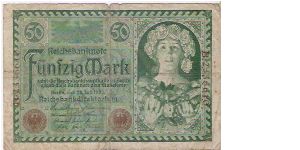 50 MARK

B-2336610

23.7.1920

P # 68 Banknote