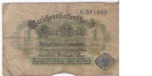 1 MARK

6-591009

12.8.1914

P # 52 Banknote