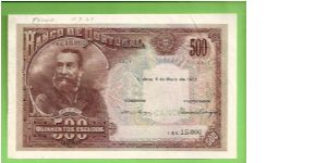 500 ESCUDOS 1922
JOÃO DE DEUS
180mmX114mm
CATALOGUE VALUE 
   RRRR
820.000 ISSUED
EXTREMELY RARE Banknote