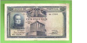 100 escudos 1928
templo de Diana (EVORA) Banknote