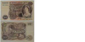 10 Pounds. JB Page signature. Banknote