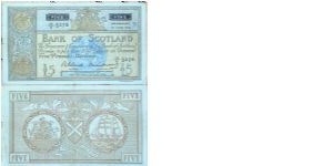 5 Pounds. Bank of Scotland. Banknote