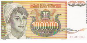 100,000 DINARA

AC 6076065

P # 118 Banknote