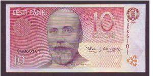 10 kroon
x Banknote