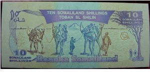 Somaliland, 10 shillings. Banknote