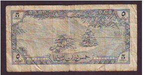 5 l 
syrai&lebnon Banknote