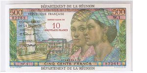REUNION- 500 FRANCS Banknote