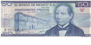 50 PESOS

Z 3011415

SERIE GE

5.7.1978

P # 65 C Banknote