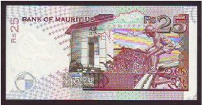 Banknote from Mauritius