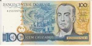 Brazil 100 Cruzados Banknote