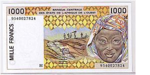 WEST AFRICA STATES
1000 FRANC Banknote