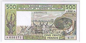 WEST AFRICA STATES
500 FRANC Banknote