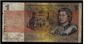 Commonwealth of Australia 1 Dollar P-42 (?)... very low grade example, but interesting as of yet unidentified signatures...! Banknote