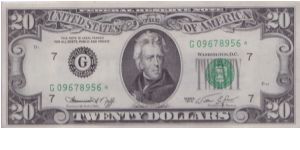 1974 $20 CHICAGO FRN

**STAR NOTE** Banknote