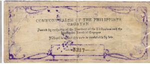 Banknote from Philippines