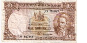 10 shillings; 1956-1967 Banknote