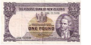 1 pound; 1956-1967 Banknote