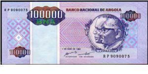 100'000 Kwanzas Reajustados__

Pk 139__

01-May-1995
 Banknote