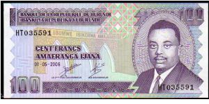 100 Francs__

Pk 37 a__ 

01-May-2006
 Banknote