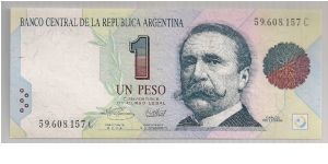 Argentina 1 Peso 1993 P339b. Banknote