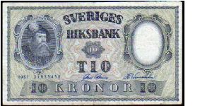 10 Kronor__

pk# 43 e Banknote