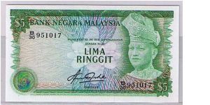 BANK NEGARA MALAYSIA- 5RM 3RD SERIES Banknote