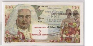 ST PIERRE AND MIG-
2NF/100 FRANCS Banknote