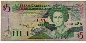 *EASTERN CARIBBEAN STATES*__

5 Dollars__

pk# 42 a__

Suffix -A-
 Banknote
