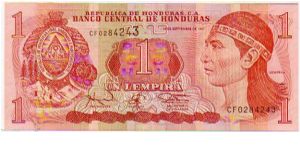 1 Lempira__

pk# 79 a__

18-September-1997
 Banknote