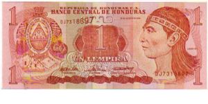 1 Lempira__

pk# 84__

26-August-2004
 Banknote