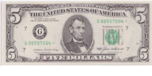 1985 $5 CHICAGO FRN

**STAR NOTE** Banknote