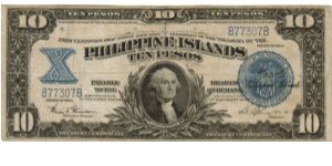 1924 10 Pesos VF+ (PNB- Circulating Note)
SN:B77307B Banknote