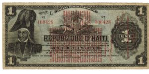 L.1919 1 Gourde VF(Haiti) Banknote