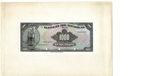 1948 1000 Pesos UNC (Mexico) PROOF Banknote