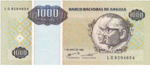 1000 Kwanzas P135 Banknote