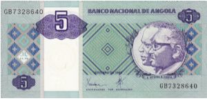 5 Kwanzas P144 Banknote