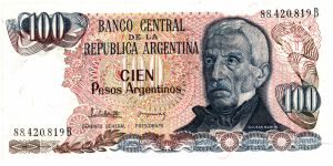 100 Pesos Argentinos P315a Banknote
