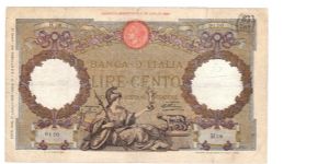 Kingdom of Italy - 100 Lire Banknote
