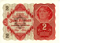2 Kronen P74  Uniface Banknote