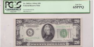 1934 A $20 CHICAGO FRN

**PCGS 65PPG GEM NEW** Banknote