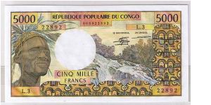 CONGO 5000 FR 1978 Banknote